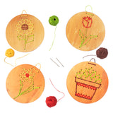 ריקמה על עץ - צמחים