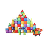 משחק מגנטים תלת מימד- Magnetic Tiles - 100 חלקים