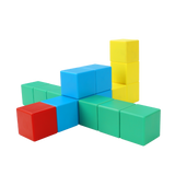 משחק קוביות מגנטיות גדולות - 50 חלקים