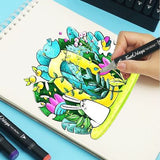 30 טושים מרקרים דו צדדיים