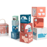 מגדל קוביות - חיות ומספרים