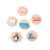 6 פאזלים התאמת דמויות מעץ