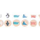 6 פאזלים התאמת דמויות מעץ