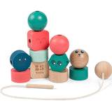 משחק השחלת חרוזי עץ ענקיים לפעוטות