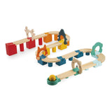 בניית מסלול כדורים מעץ