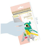 פנקס בובות אצבע לצביעה - תוכי